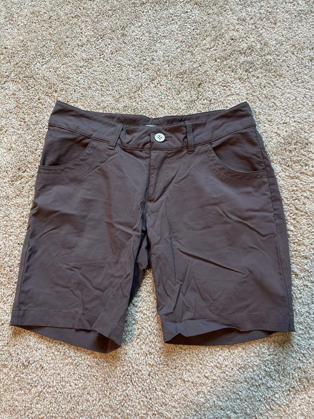Columbia Omni-Shield Women's Gray Hiking Trail Shorts Size 6 Outdoor Gorpcore